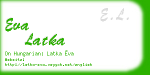 eva latka business card